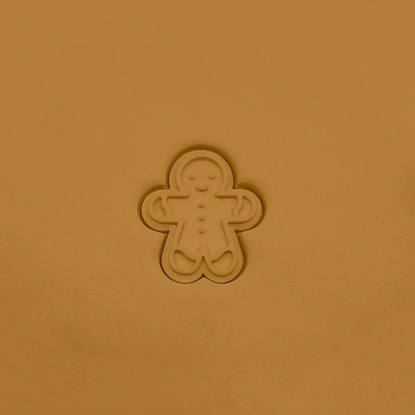 Gingerbread mannetje fondantstempel