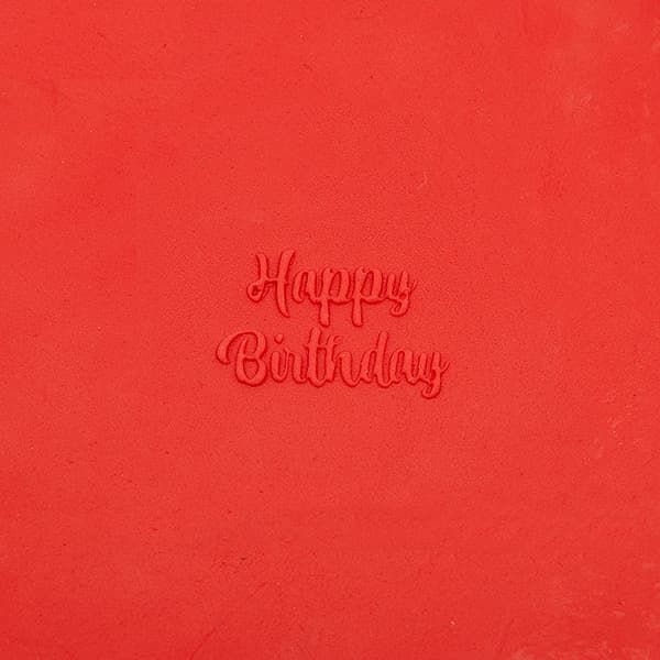Happy Birthday Fondantstempel