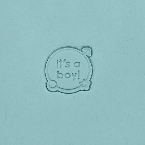 It's a boy koekstempel