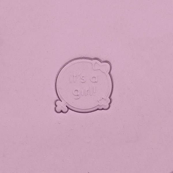 It's a girl fondantstempel