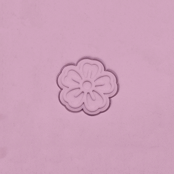Kersenbloem fondantstempel embossed