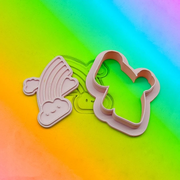 Regenboog wolk