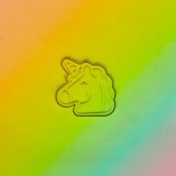 Unicorn fondantstempel embossed
