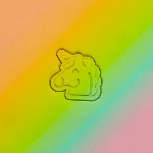 Unicorn koekstempel debossed
