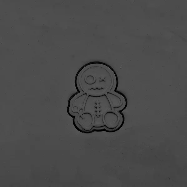 Voodoo koekjesstempel debossed